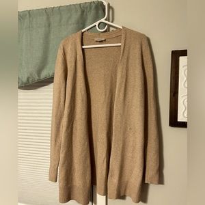 Loft M Cardigan neutral tan